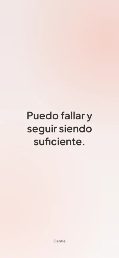 Fondo de pantalla con afirmación para iPhone: Puedo fallar y seguir siendo suficiente.